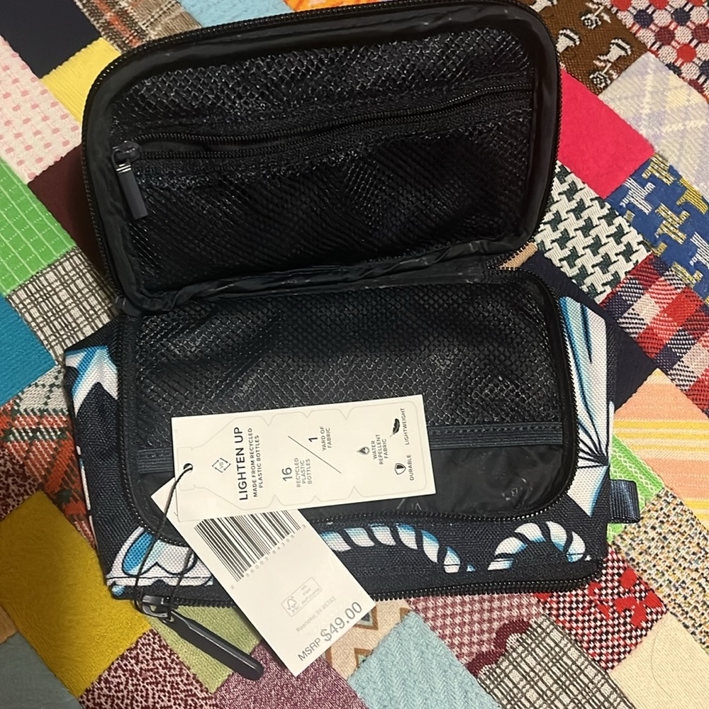 Vera Bradley Lighten Up Organizer possibly small cosmetic bag - Picture 4 of 10